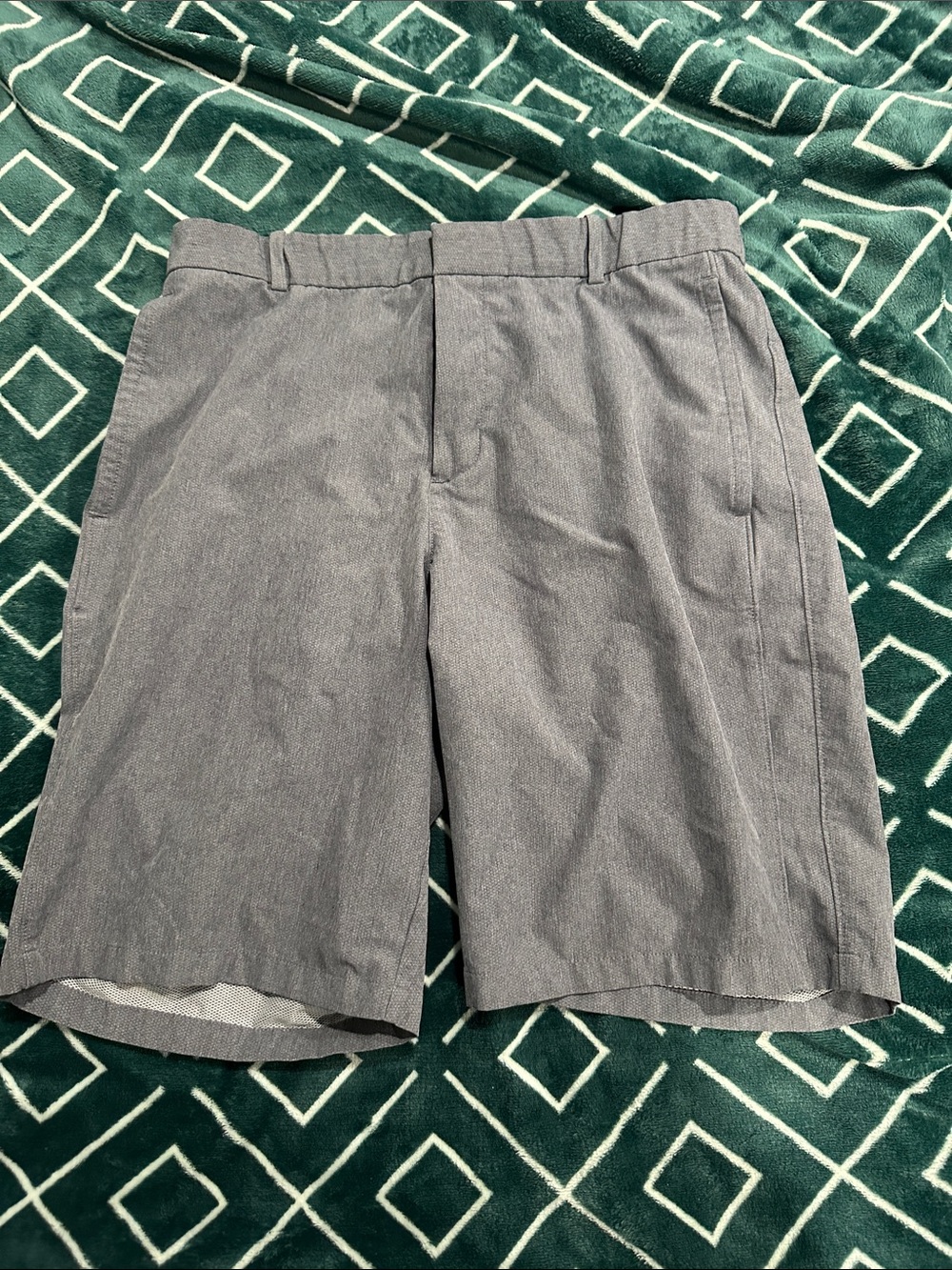 Nike Gray Flat-Front Men's Shorts